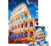 Puzzle da 1000 pezzi per adulti con poster artistico di Roma gioco educativo e stimolante per tutta la famiglia 38x52cm