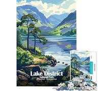 Puzzle da 1000 pezzi per adulti con poster del Parco Nazionale del Lake District giochi per famiglie sfida per l'intelligenza giocattolo che crea dipendenza ottimo per il divertimento in famiglia