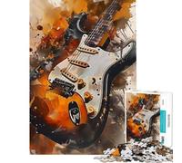 Puzzle da 1000 pezzi per adulti con poster di chitarra single coil gioco per famiglie ideale per le vacanze a casa per passare il tempo come regalo per tutta la famiglia (dimensioni 38x26cm)
