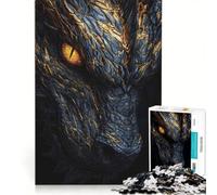 Puzzle da 1000 pezzi per adulti con primo piano dell'occhio del drago, gioco rompicapo, decorazione da parete, lista dei desideri con Babbo Natale 50x75cm