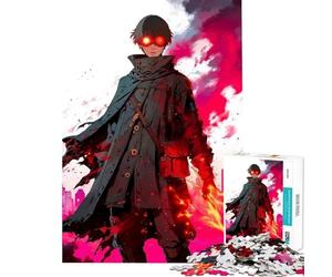 Puzzle da 1000 pezzi per adulti con protagonista anime dagli occhi rossi gioco educativo per tutta la famiglia ideale come sfida o regalo di compleanno per uomini e donne (dimensioni 50x75cm)