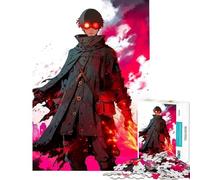 Puzzle da 1000 pezzi per adulti con protagonista anime dagli occhi rossi gioco rilassante educativo artistico vacanze a casa o per passare il tempo (dimensioni 38x26cm)