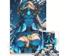 Puzzle da 1000 pezzi per adulti con protagonista una guerriera anime, un gioco divertente che allena la mente e la manualità Ideale come regalo per tutta la famiglia 38x52cm