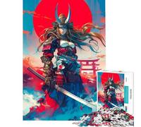 Puzzle da 1000 pezzi per adulti con protagonista un'antica eroina samurai Gioco rilassante donne e bambini Interazione genitore-figlio (dimensioni: 50x75cm)