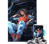 Puzzle da 1000 pezzi per adulti con protagonista un'eroina una sfida da completare ideale per passare il tempo durante le vacanze a casa Gioco pratico per ragazzi dai 14 anni in su (38x52cm)