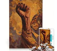 Puzzle da 1000 pezzi per adulti con pugno alzato e farfalla gioco impossibile impegnativo da completare ideale come regalo 38x26cm