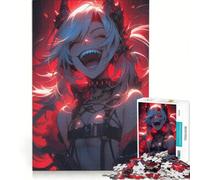 Puzzle da 1000 pezzi per adulti con ragazza anime carina e pazza, giocattolo fai da te, assemblaggio di modelli, collezione d'artista, belle arti 38x52cm