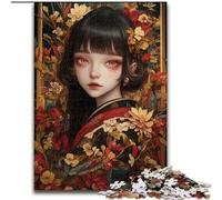 Puzzle da 1000 pezzi per adulti con ragazza anime giapponese, in legno, 50x75cm, perfetto per il divertimento in famiglia a Natale, Ringraziamento, compleanni e Pasqua