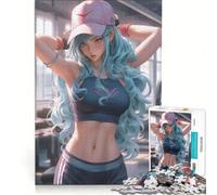 Puzzle da 1000 pezzi per adulti con ragazza anime, ideale per allenarsi, un gioco pratico che stimola mente e manualità Ogni pezzo è unico 38x52cm