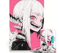 Puzzle da 1000 pezzi per adulti con ragazza mostro anime, gioco rompicapo, antistress, ogni pezzo è unico 38x26cm