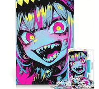 Puzzle da 1000 pezzi per adulti con ragazza mostro anime, gioco rompicapo, antistress, ogni pezzo è unico 50x75cm