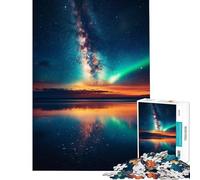 Puzzle da 1000 pezzi per adulti con riflessi di cielo stellato ideale per attività antistress per rilassarsi a casa e per allenare la mente (dimensioni 50x75cm)