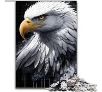 Puzzle da 1000 pezzi per adulti con ritratto di aquila bianca, perfetto per il divertimento in famiglia, perfetto per le vacanze e le serate di gioco interattive (dimensioni: 26x38cm)