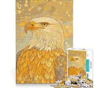 Puzzle da 1000 pezzi per adulti con ritratto di aquila reale, gioco educativo, decorazione per la casa, collezione d'artista, belle arti 50x75cm