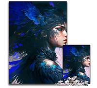 Puzzle da 1000 pezzi per adulti con ritratto di fata alata, in cartone, regalo perfetto per la festa della mamma, compleanni, Natale, 26x38cm/10,23x14,96 pollici