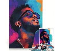 Puzzle da 1000 pezzi per adulti con ritratto di Kid Cudi gioco rompicapo difficile compleanno e Natale 38x52cm