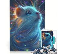 Puzzle da 1000 pezzi per adulti con ritratto di porcellino d'India celeste, gioco educativo, sfida impegnativa, per rafforzare l'amore tra le coppie 38x26cm