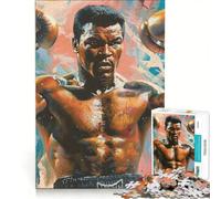 Puzzle da 1000 pezzi per adulti con ritratto di un potente pugile gioco rilassante decorazione per la casa ideale come regalo per tutta la famiglia 50x75cm