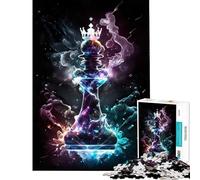 Puzzle da 1000 pezzi per adulti con scacchi e alfiere mistico gioco educativo e sfida un'opera d'arte un regalo perfetto per gli amanti dei giochi (dimensioni 38x52cm)