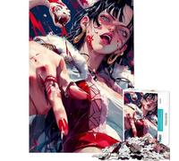 Puzzle da 1000 pezzi per adulti con serpente e ragazza anime difficile e stimolante per divertimento in famiglia gioco divertente per ragazzi dai 14 anni in su (38x26cm)