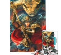 Puzzle da 1000 pezzi per adulti con serpente paladino ed elfo Gioco divertente per adulti analisi e logica difficile e stimolante (dimensioni 38x26cm)