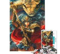 Puzzle da 1000 pezzi per adulti con serpenti paladini ed elfi Giocattolo antistress ideale per rilassarsi a casa e passare il tempo in tranquillità (dimensioni 38x52cm)