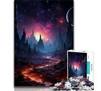 Puzzle da 1000 pezzi per adulti con sfondo fantasy di buchi neri,puzzle per adulti,per ammazzare il tempo durante le vacanze,con pezzi completamente interconnessi e di forma casuale (38x26cm)