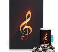 Puzzle da 1000 pezzi per adulti con simbolo della chiave di violino, gioco rilassante, decorazione per la casa, ideale come regalo per tutta la famiglia 50x75cm