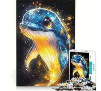 Puzzle da 1000 pezzi per adulti con simpatica illustrazione di una balena, gioco impossibile, analisi e logica, per rafforzare l'amore tra le coppie 38x52cm