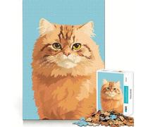 Puzzle da 1000 pezzi per adulti con simpatici gatti in pixel art,disegno a intaglio fine,gioco di abilità mentale,gioco per momenti di tranquillità,decorazione artistica natalizia (38x26cm)