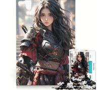 Puzzle da 1000 pezzi per adulti con simpatici samurai assassini e cameriera, giochi educativi, decorazioni per la casa, collezione d'artista, belle arti 50x75cm
