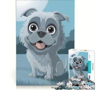 Puzzle da 1000 pezzi per adulti con simpatico cucciolo dei cartoni animati, gioco impossibile, analisi e logica, per rafforzare l'amore tra le coppie 38x52cm