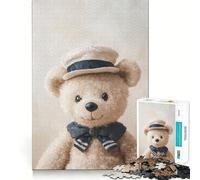 Puzzle da 1000 pezzi per adulti con simpatico orsetto di peluche,disegno nitido e intricato,sfida per la mente,divertente gioco per il tempo libero,regalo di compleanno (50x75cm)