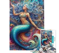 Puzzle da 1000 pezzi per adulti con sirena e sinfonia ideale per adolescenti con motivo da assemblare perfetto per l'interazione genitore-figlio per compleanni 50x75cm