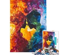 Puzzle da 1000 pezzi per adulti con soggetto astratto di coppia ideale come antistress perfetto per rilassarsi a casa o per passare il tempo in tranquillità (dimensioni 50x75cm)
