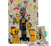 Puzzle da 1000 pezzi per adulti con soggetto astratto graffiti e figure artistiche Gioco per famiglie decorazione murale e attività divertenti da fare in casa (dimensioni 38x26cm)