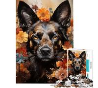 Puzzle da 1000 pezzi per adulti con soggetto "Cane selvatico africano" sfida impegnativa da completare gioco pratico per passare il tempo durante le vacanze adatto a partire dai 14 anni (38x26cm)