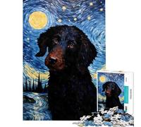 Puzzle da 1000 pezzi per adulti con soggetto Curly Coated Retriever Un gioco impegnativo da completare perfetto per passare il tempo durante le vacanze a casa Un passatempo pratico per ragazzi