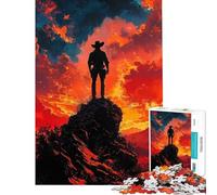 Puzzle da 1000 pezzi per adulti con soggetto Desperado pittura puzzle per ragazzi gioco per famiglie corsa di velocità manuale interazione genitore-figlio (dimensioni 38x26cm)