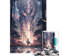 Puzzle da 1000 pezzi per adulti con soggetto "Dio della foresta" gioco educativo stimolante per la famiglia (dimensioni 38x52cm)