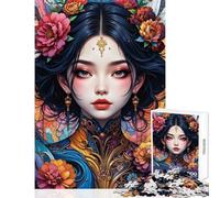 Puzzle da 1000 pezzi per adulti con soggetto floreale e fantasy gioco educativo ideale per le vacanze a casa per passare il tempo decorazione domestica e altri hobby (38x52cm)