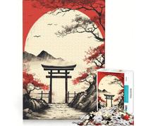 Puzzle da 1000 pezzi per adulti con soggetto giapponese Torigate, gioco rilassante, decorazione per la casa, ideale come regalo per tutta la famiglia 38x52cm