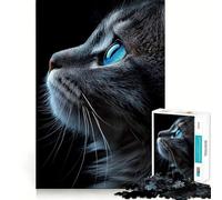Puzzle da 1000 pezzi per adulti con soggetto Occhio di gatto,primo piano,taglio netto,sfida per la mente,divertente gioco per il tempo libero,regalo di compleanno (38x52cm)