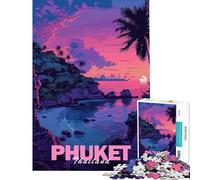 Puzzle da 1000 pezzi per adulti con soggetto Phuket e la sua estetica urbana Aiuta a stimolare la mente ideale per la decorazione della casa e come giocattolo educativo per ragazzi dai 14 anni in su
