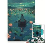 Puzzle da 1000 pezzi per adulti con soggetto "Ragazzo che rema", gioco divertente, interazione genitore-figlio, gioco stimolante, regalo 50x75cm