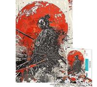 Puzzle da 1000 pezzi per adulti con soggetto samurai ideale per ragazzi Taglio di precisione per allenare la mente e la manualità Giocattolo educativo 38x26cm