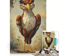 Puzzle da 1000 pezzi per adulti con soggetto "Un falco", ideale per rilassarsi, divertirsi a casa e rafforzare il legame di coppia 38x52cm