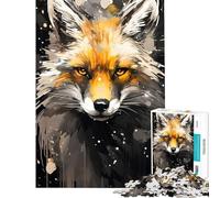 Puzzle da 1000 pezzi per adulti con soggetto volpe ideale per giochi rilassanti educativi e didattici perfetti come regalo di Babbo Natale segreto o attività per tutta la famiglia (dimensioni 38x52cm)