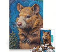Puzzle da 1000 pezzi per adulti con soggetto: vombato, gioco rompicapo, antistress, ogni pezzo è unico 38x26cm