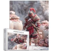 Puzzle da 1000 pezzi per adulti con soldati Snow Training, puzzle greco di Natale, fantasy, arte, puzzle impegnativo per la famiglia, giochi di attività fai da te, colorato, per decorazioni per la